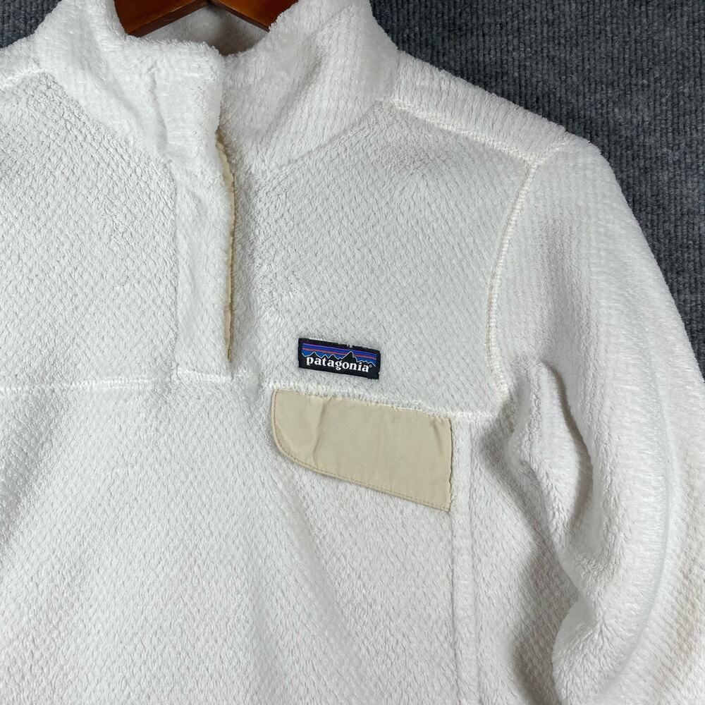 Patagonia Re-Tool Snap T Polartec Fleece Pullover Women's Medium White - Picture 4 of 13